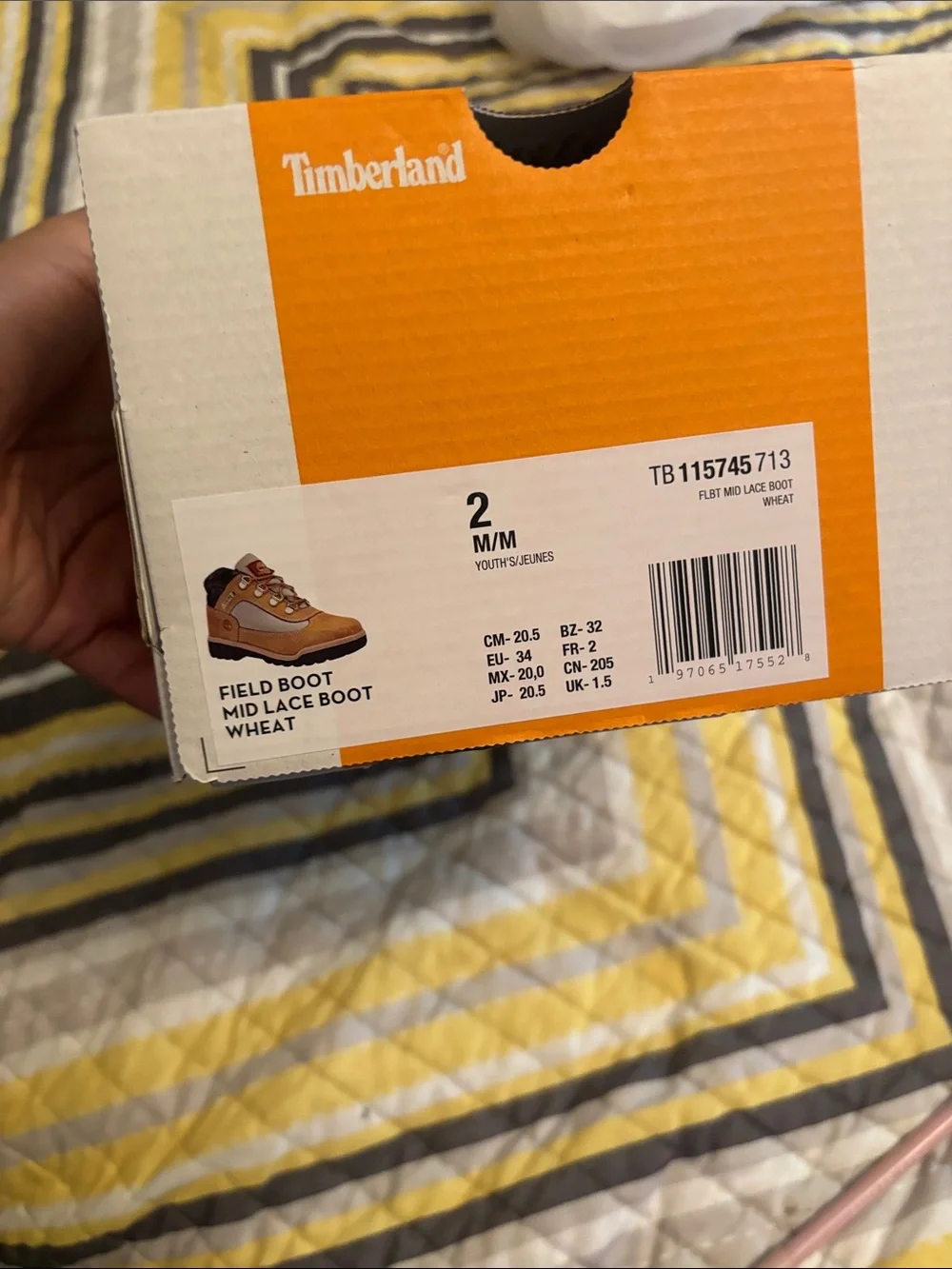 Timberland Kids Wheat and Beige Hiking Boots